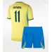 Brasil Raphinha Belloli #11 Hjemmedraktsett Barn VM 2026 Korte ermer (+ Korte bukser)